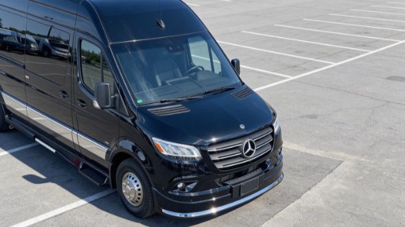orange employee shuttle van service