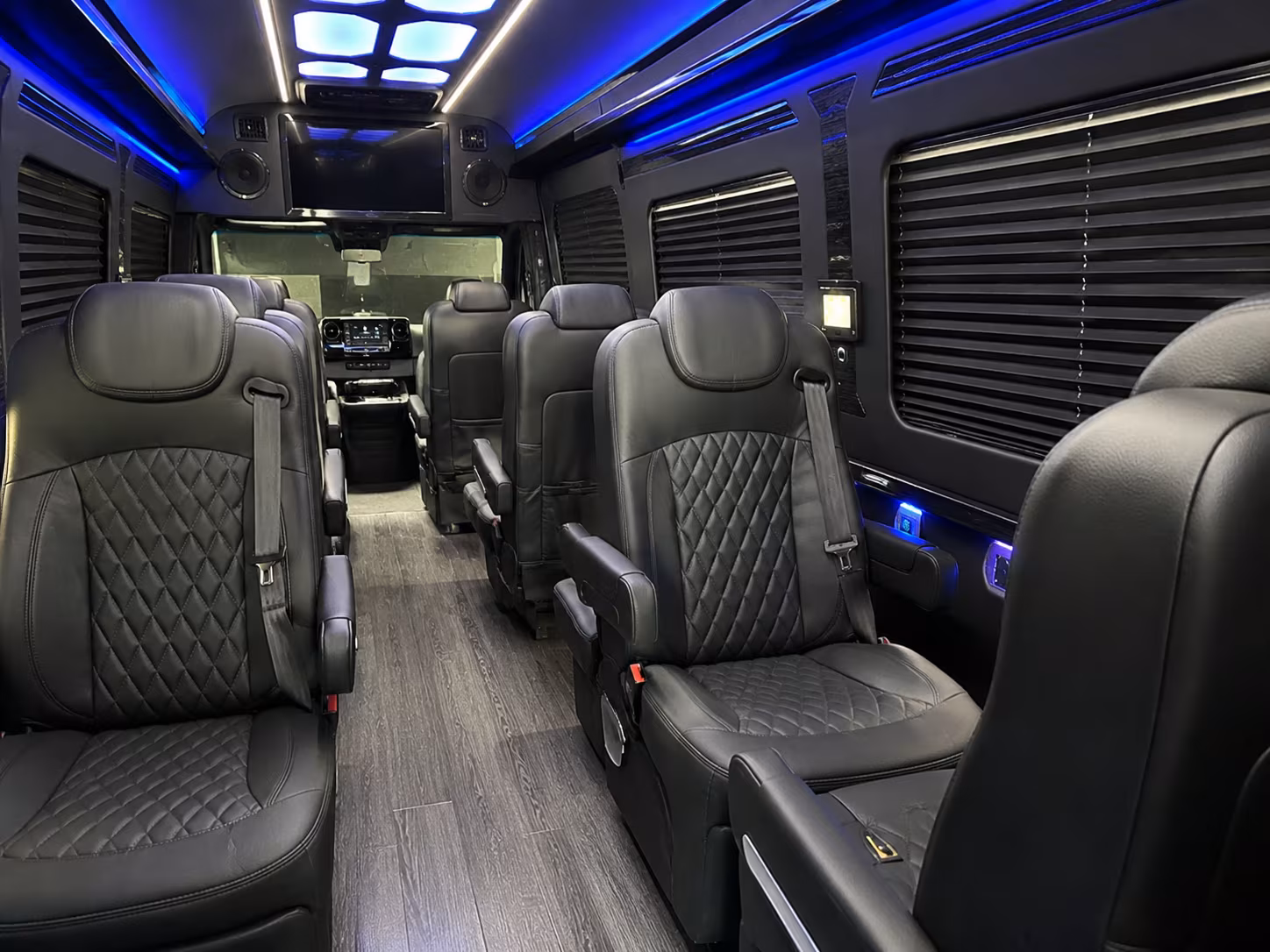 santa ana 8 passenger sprinter van interior