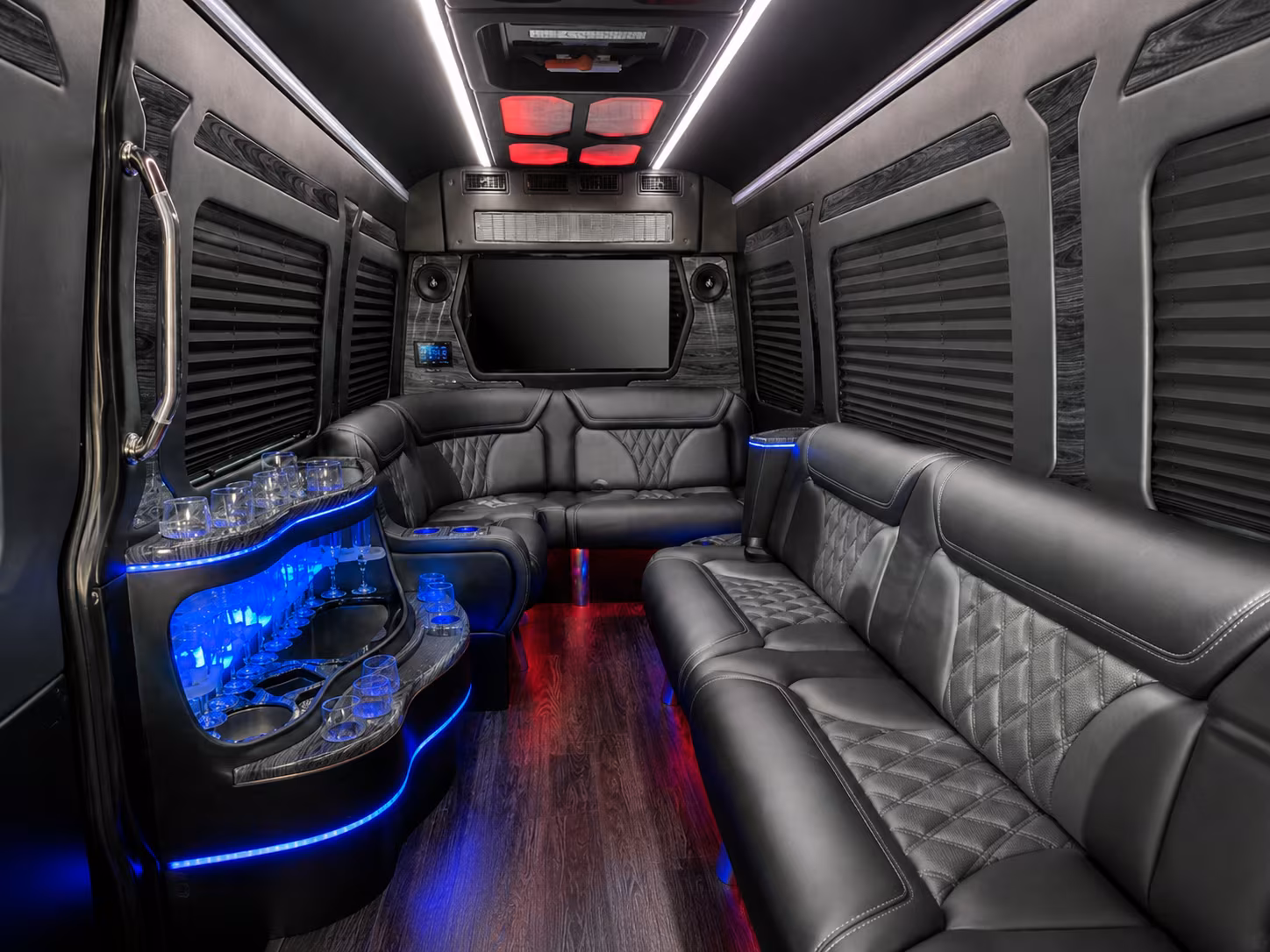 santa ana sprinter limousine interior
